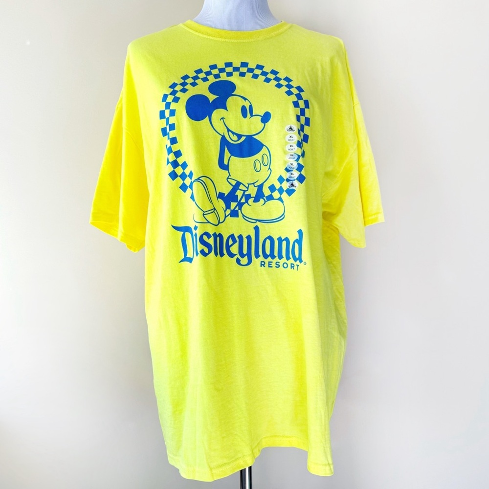 Disneyland Resort Mickey Mouse T-Shirt Mens XL Shirt Disney Parks Yellow NWT New